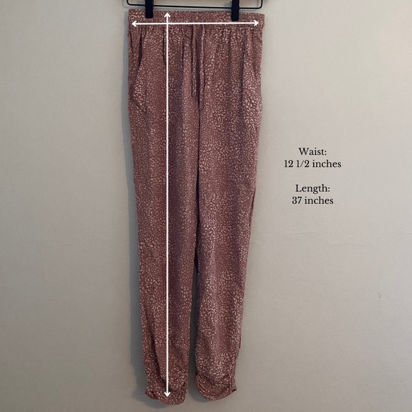 NWT Thread & Supply Mauve Leopard Jogger Pant SIZE XS - Picture 7 of 7